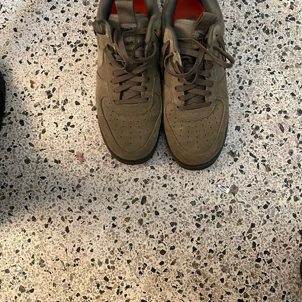 Olive Green Air Force ones no box no refunds
